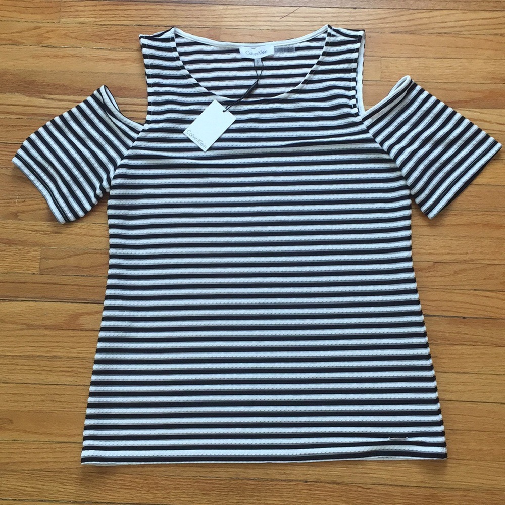 NWT CALVIN KLEIN OFF THE SHOULDER SHIRT